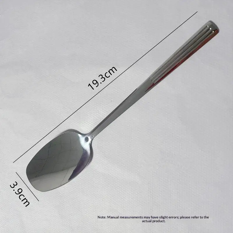 Stainless Steel Hot Pot Spoon - Thickened Long-Handle Soup Ladle for Kitchen & Dining