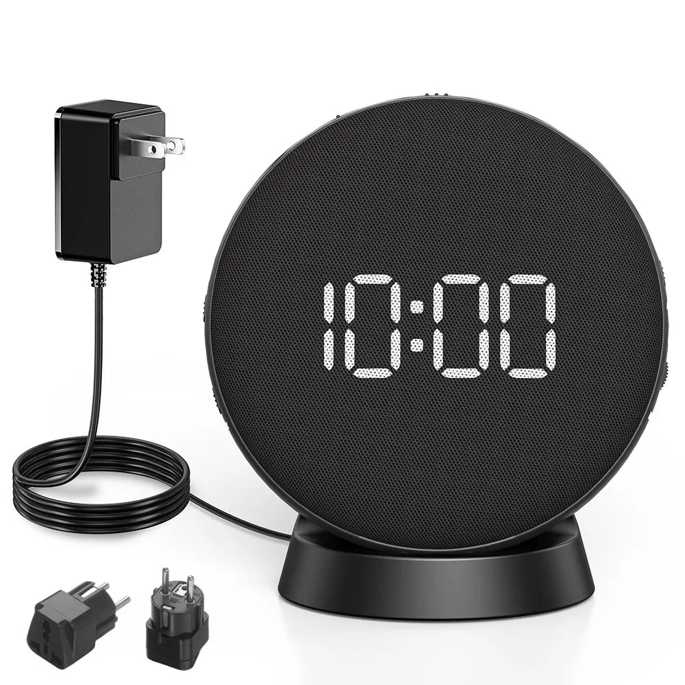 Awakening Vibrating Alarm Clock – Loud Bed Shaker for Heavy Sleepers & Hearing Impaired, Wireless Magnetic Charging