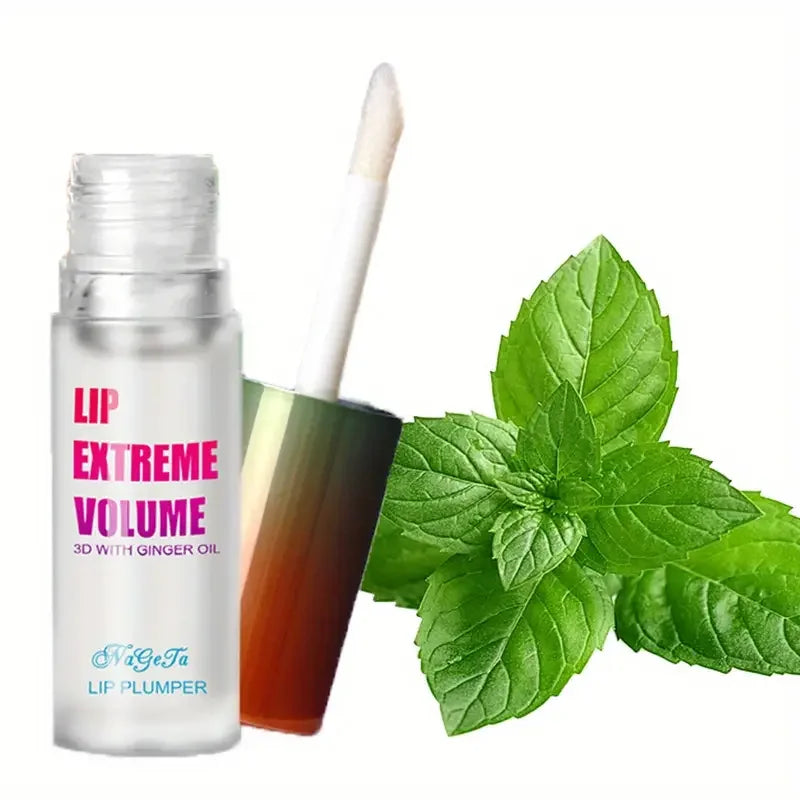 Ginger & Mint Lip Plumper Oil Serum (1/2PCS) β Volumizing Lip Treatment for Fuller, Smoother & Hydrated Lips, Youthful Radiant Lip Care Makeup