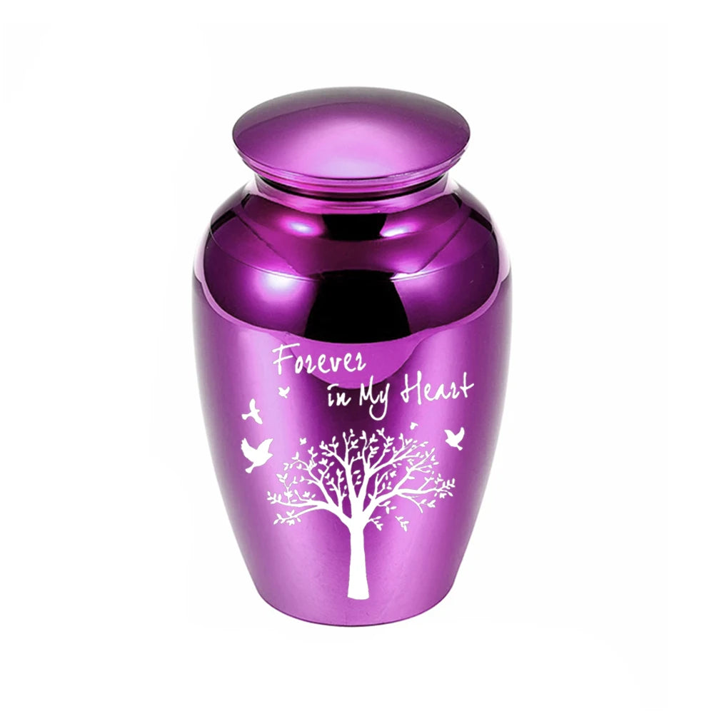 Tree of Life Small Urn for Human Ashes – Mini Keepsake Memorial Urn for Sharing Ashes