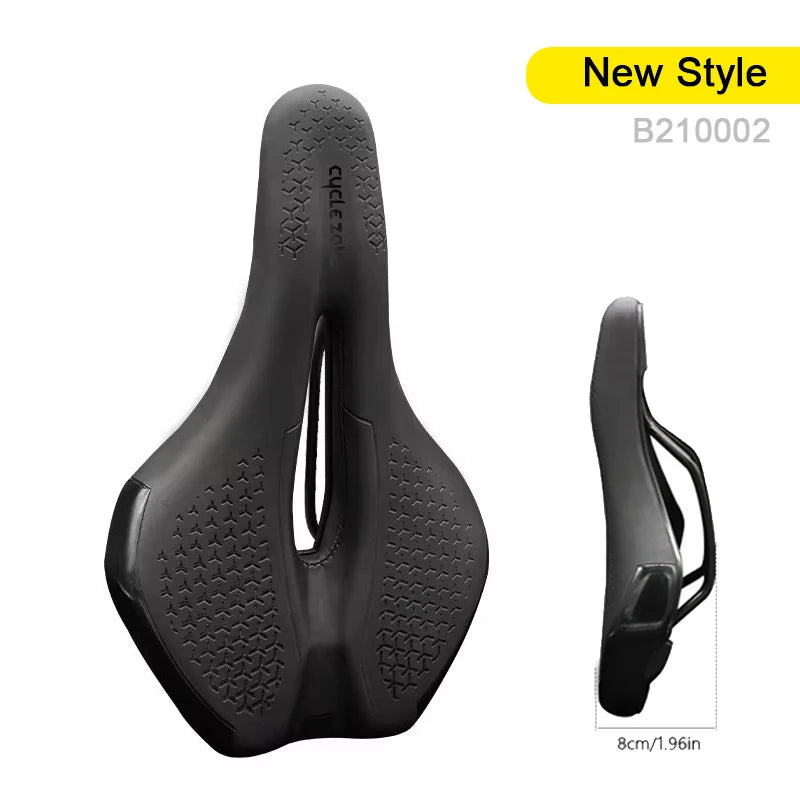 Hollow Breathable Bicycle Saddle - Shock Absorbing Comfortable MTB Road Bike Seat for Men & Women