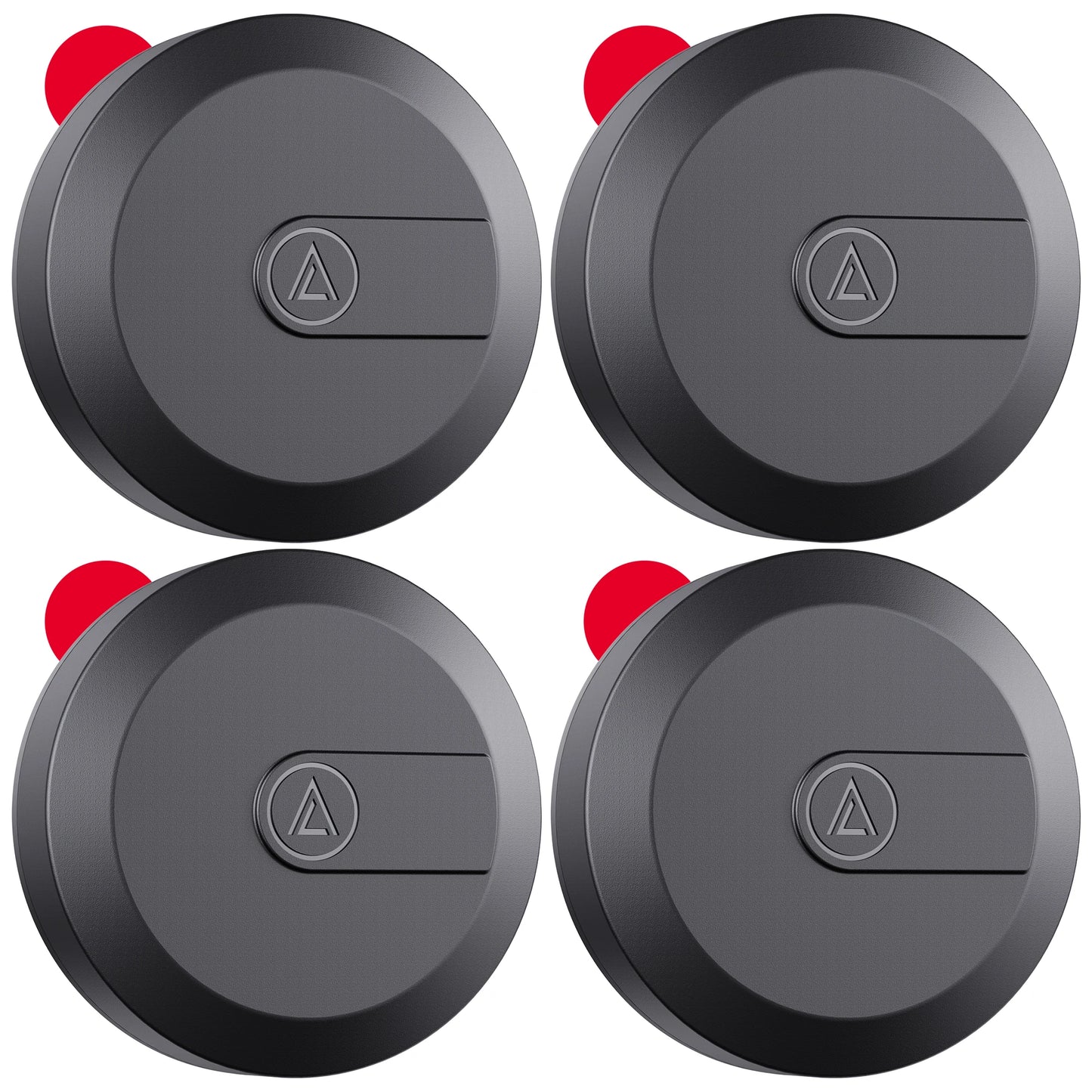 Waterproof Airtag Case with Adhesive Sticker — 4-Pack Holder for Apple Airtag, Bike, TV Remote, Drone & Car