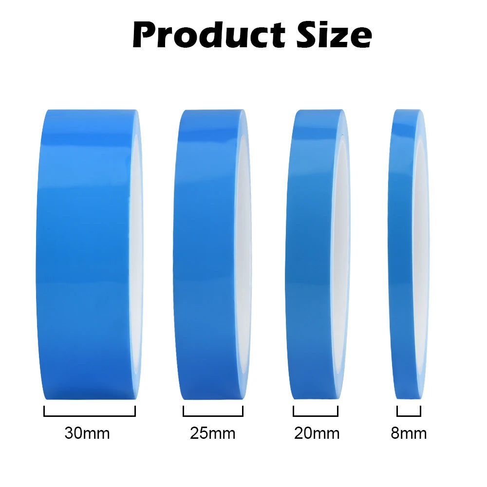 Double-Sided Thermal Conductive Tape 5m/10m – Blue Heat Transfer Adhesive for CPU, GPU & Heatsink Cooling (8–30mm Width)