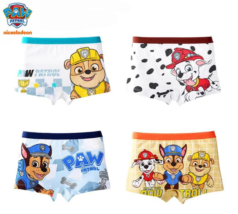 PAW Patrol Kids Cotton Boxer Briefs - Slim Fit Comfortable Underwear for Boys Ages 3-8 Years