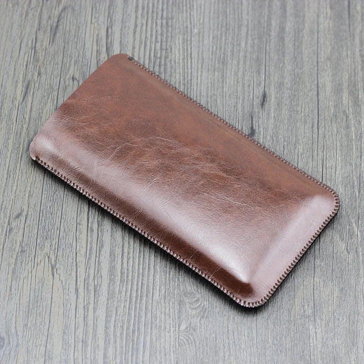 iPhone 12β18 Series Pro Max Plus Air Leather Phone Case - Anti-Fall Protective Pouch Sleeve for Business Use