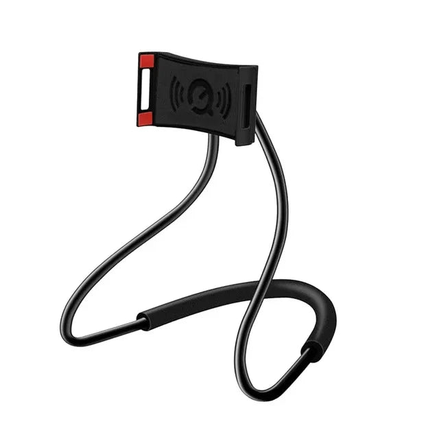 Flexible Neck Phone Holder - Hands-Free Lazy Necklace Stand for Smartphones & Tablets