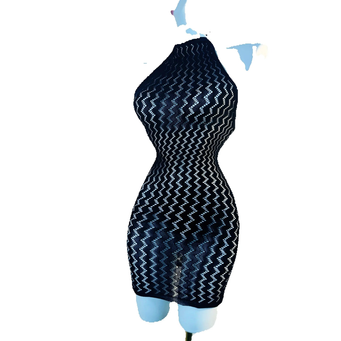 Women’s Sexy Fishnet Cover Up Dress – Hollow Out See Through Bodycon Beach Swimwear Summer Dress