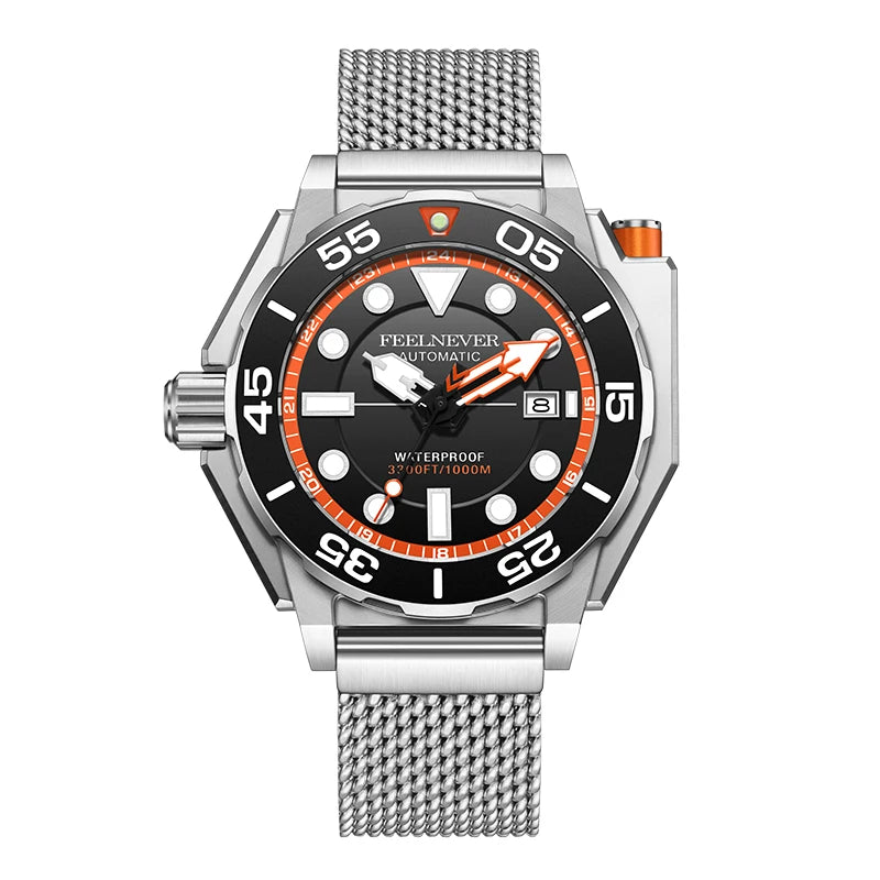 FeelNever Luxury Automatic Watch for Men – Fashion Business & Military Mechanical Waterproof Wristwatch