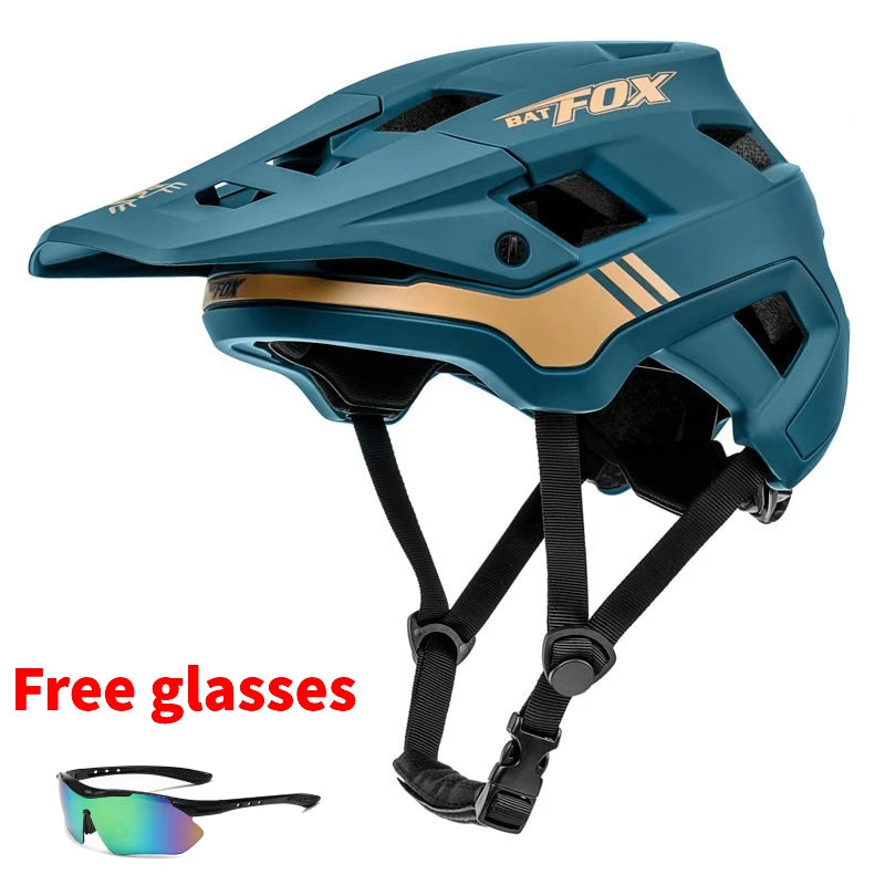 BATFOX Matte Black MTB Bike Helmet β Men's Mountain Bike Cycling Helmet Casco Ciclismo