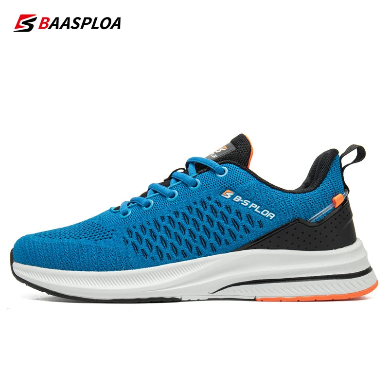 Baasploa Lightweight Running Shoes for Men - 2023 Designer Mesh Lace-Up Sneakers for Outdoor Sports