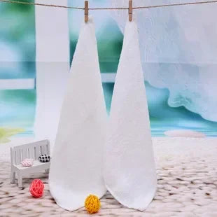 White Face & Hand Towels – Soft Small Towels for Kitchen, Hotel, Restaurant & Kindergarten Use