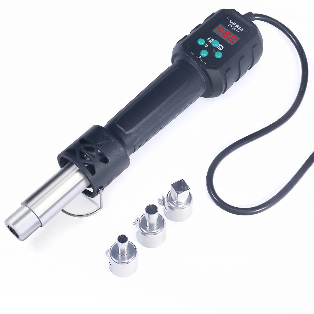 YIHUA Micro Hot Air Gun 8858IV – 700W Adjustable Temp LCD Digital Heat Gun for Soldering, BGA & IC Rework