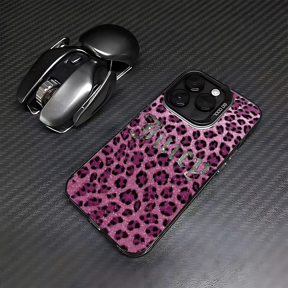 Juicy Couture Style iPhone Case - Matte Anti-Fall Protective Cover for iPhone 11β17