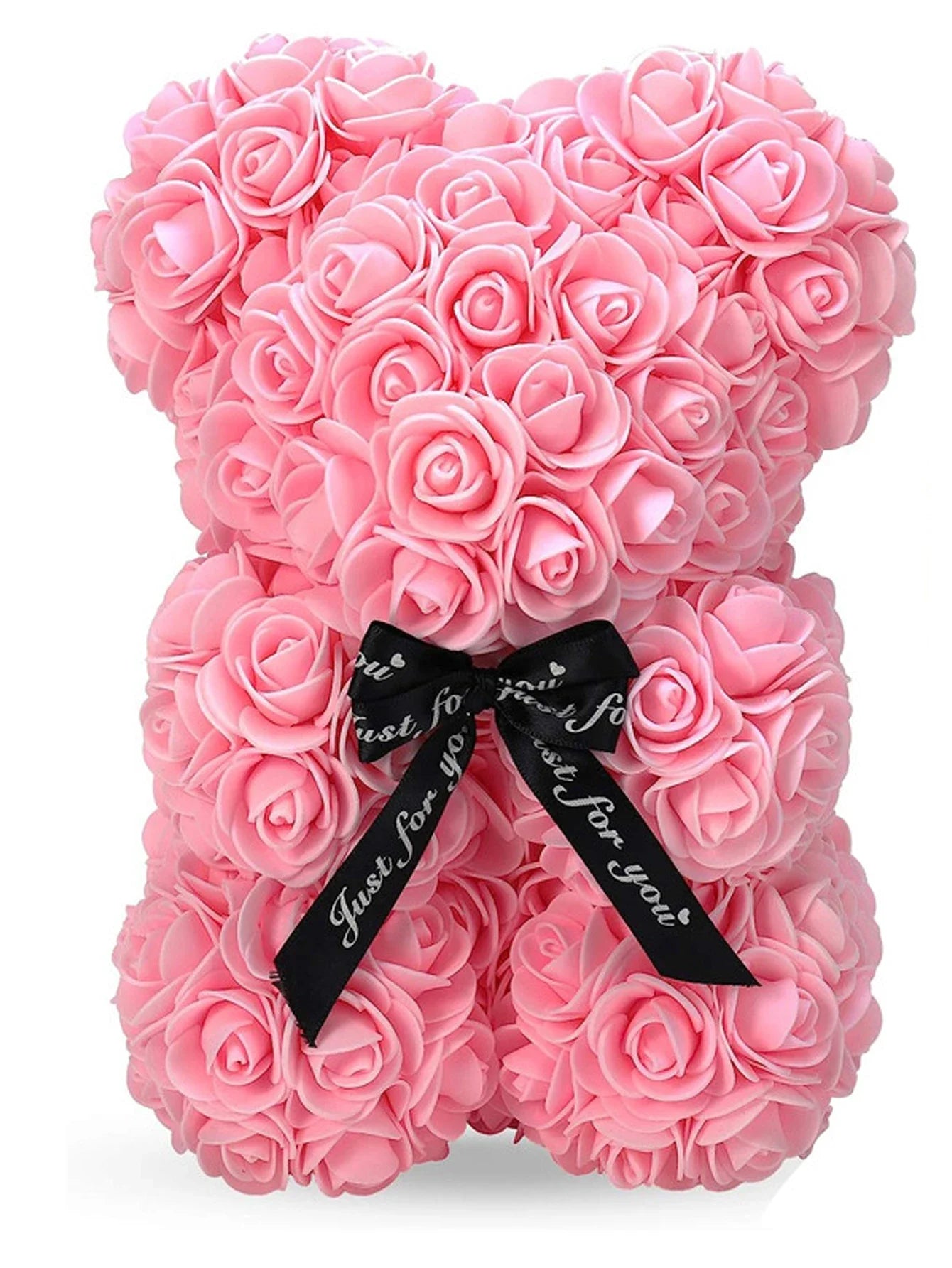 25cm Eternal Rose Teddy Bear – Artificial Flower Gift for Mom, Mother’s Day, Birthday, Valentine’s & Anniversary
