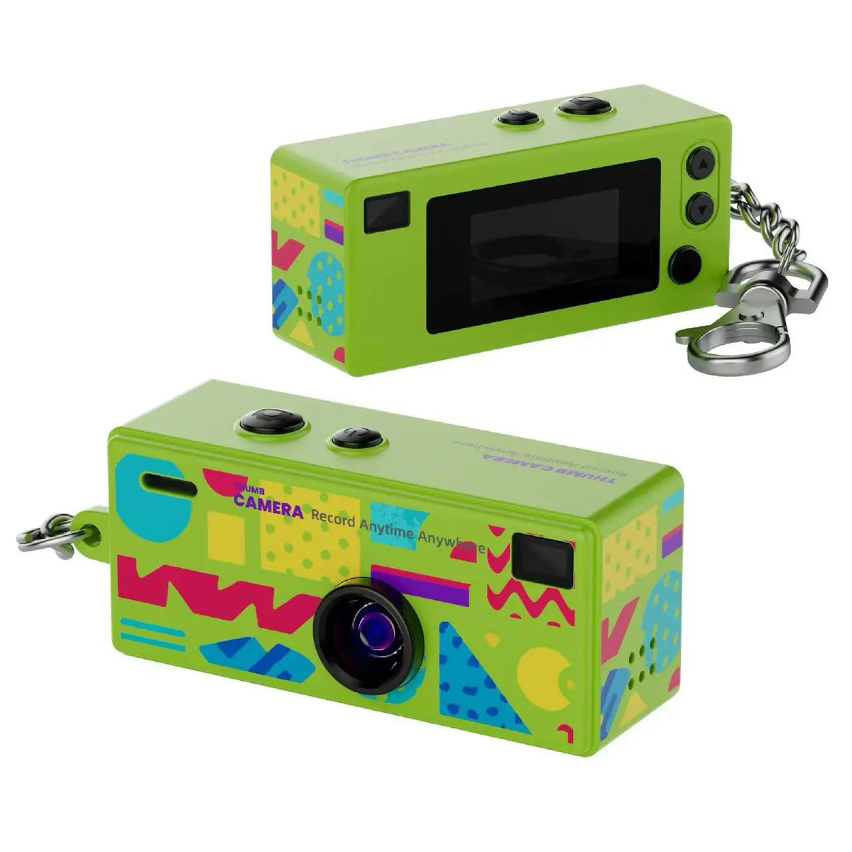 Ourlife Thumb Keychain Camera - 0.96-Inch Mini 1080P Action Camcorder with Memory Card Support