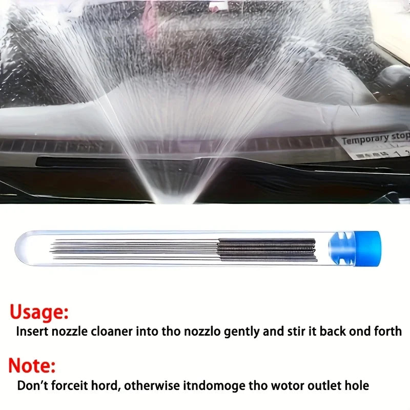 10-Piece Stainless Steel Cleaning Nozzle Kit - 3D Printer, Gas Stove, Shower & Window Cleaning Tools