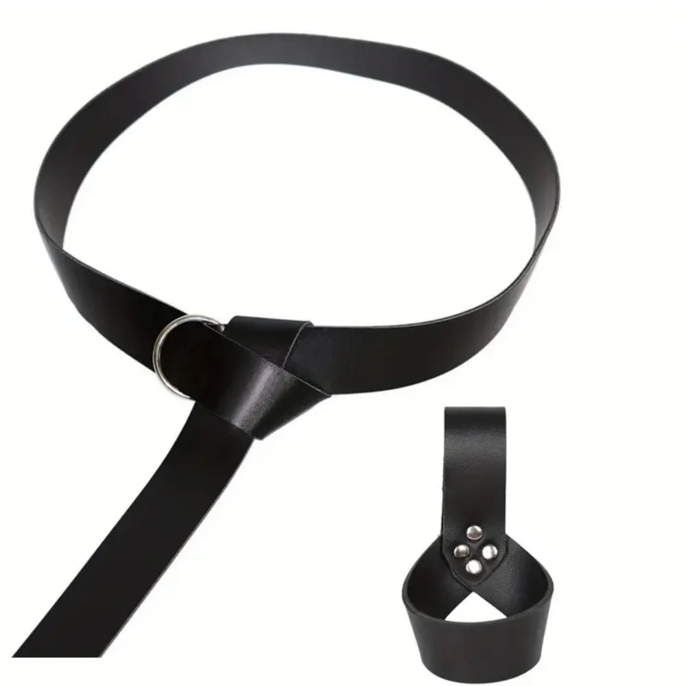 Medieval Knight & Viking Sword Scabbard β PU Leather Rapier and Dagger Holder for Halloween Cosplay