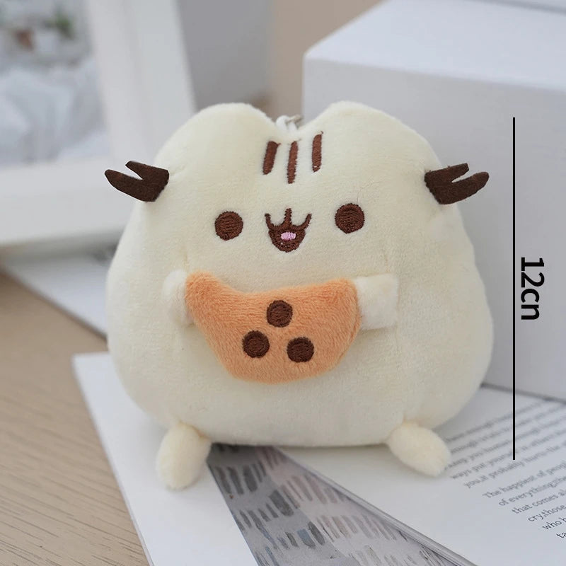 Cute Cat Plush Doll - Anime Ice Cream, Pizza, and Cake Stuffed Toy for Desk, Bedroom Decor, Birthday and Christmas Gifts