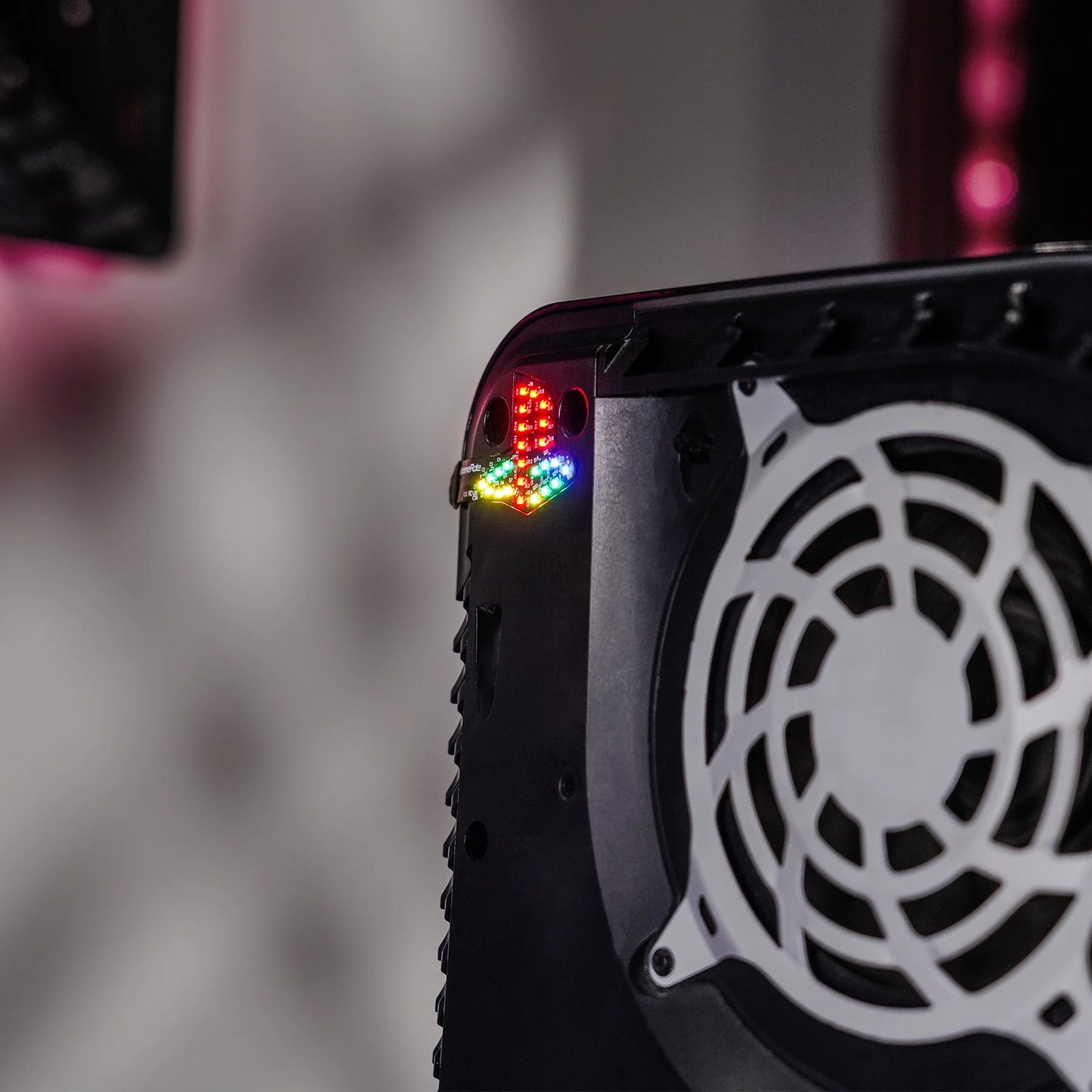 eXtremeRate RGB LED Kit for PS5 (CFI-1 Series) – Rainbow Logo with 40 Effects for Disc & Digital Edition Console