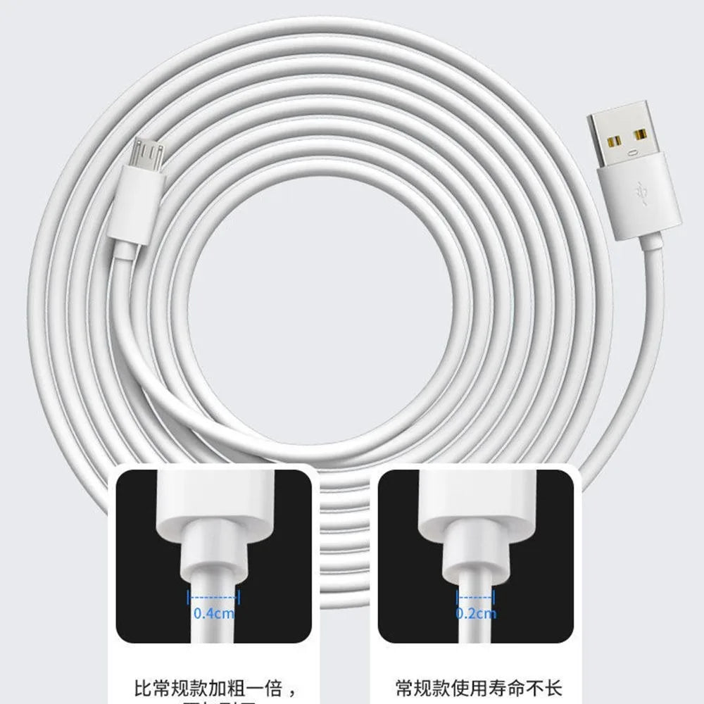 Micro USB Charging Cable for Android Smartphones β Fast Charger Data Cord Available in Lengths from 1m/2m/3m/5m/6m/7m/8m/10m