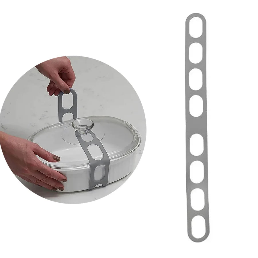 54cm Reusable Silicone Lid Strap – Universal Elastic Pot Lid Holder Band for Lunch Box & Outdoor Tableware Organization Tool