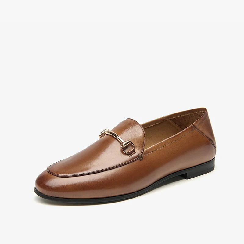 BEAUTODAY Women’s Dress Loafers – Cow Leather & Sheepskin Formal Business Shoes, Handmade Spring/Autumn 2025 27171