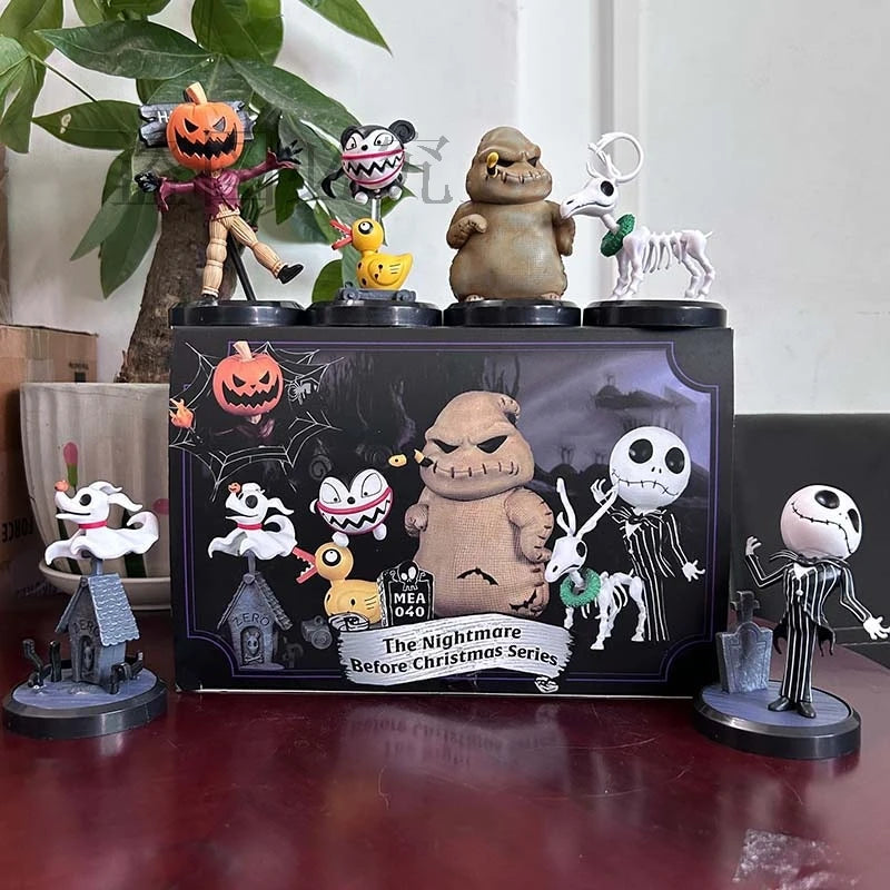 The Nightmare Before Christmas Series Figures — 6pcs Halloween Jack Collection Dolls, Bookshelf Ornaments & Kids Gifts