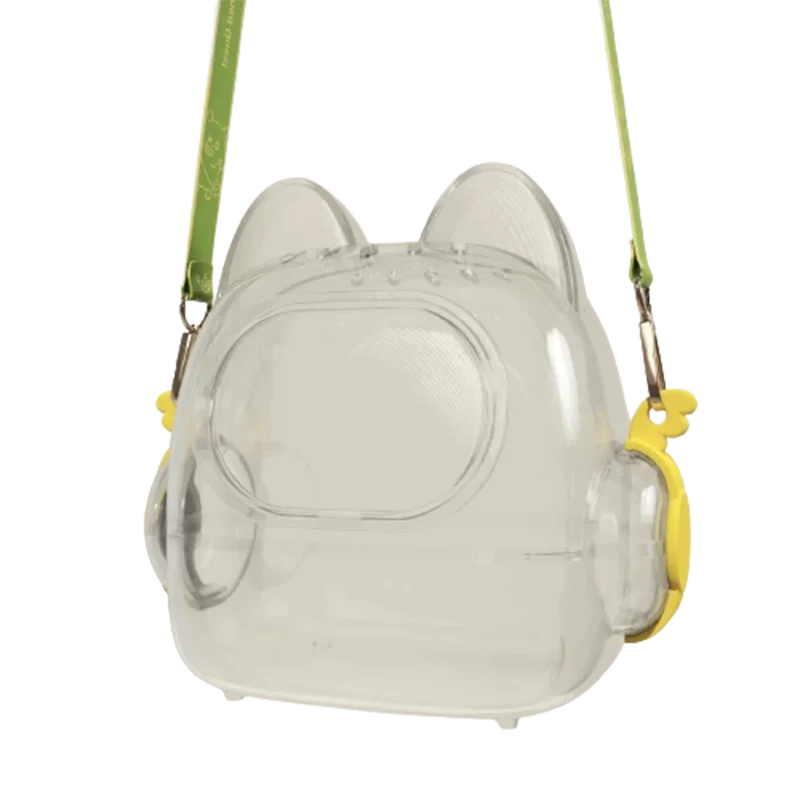 17cm Labubu Doll Storage Bag β Cute Transparent Cotton Crossbody Bag for Toy Display & Mini Sofa Accessories