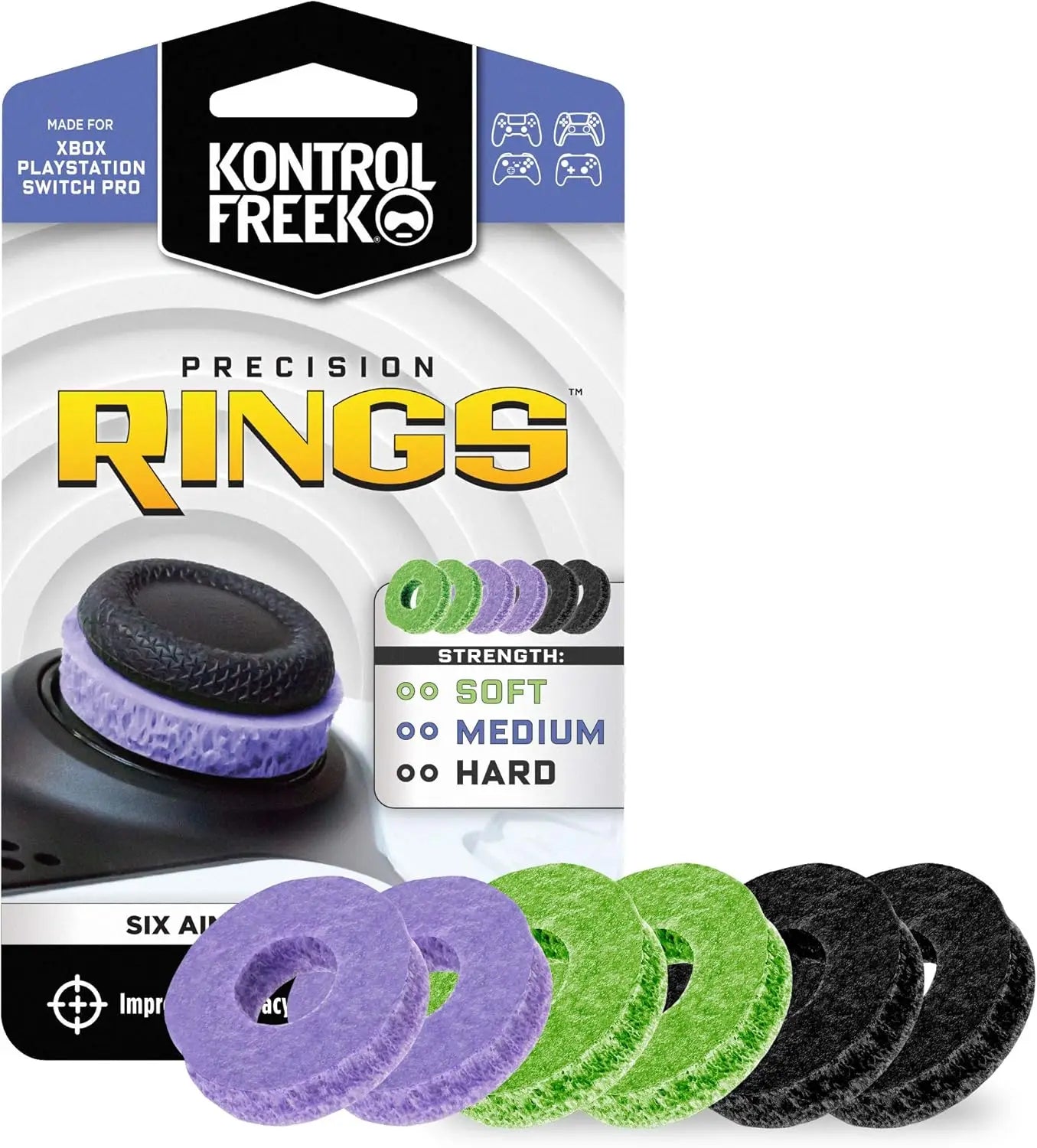 2025 Freek Galaxy Analog Stick Caps โ High-Rise Silicone Joystick for PS5 & PS4 Controller Performance Gaming