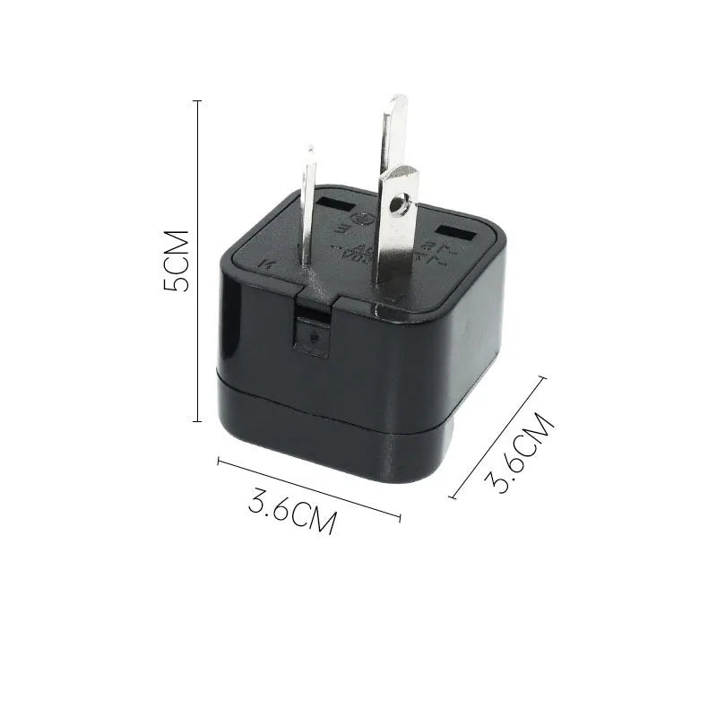 Universal 2-in-1 Plug Adapter β CN, US, UK, EU to AU Converter Socket for Australia & New Zealand Travel, 10A (White/Black)