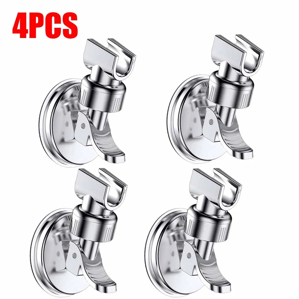 1-4PCS Adjustable Shower Rack β Strong Suction Cup Wall Mount Holder for Handheld Shower Heads