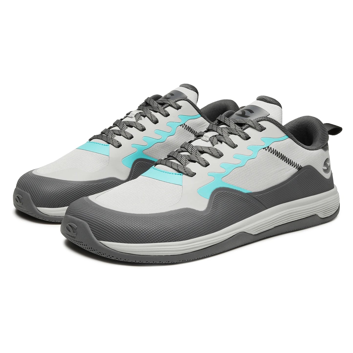 HOBIBEAR Unisex Walking Sneakers – Lace-Up Artificial Leather Hiking & Running Shoes for Men & Women