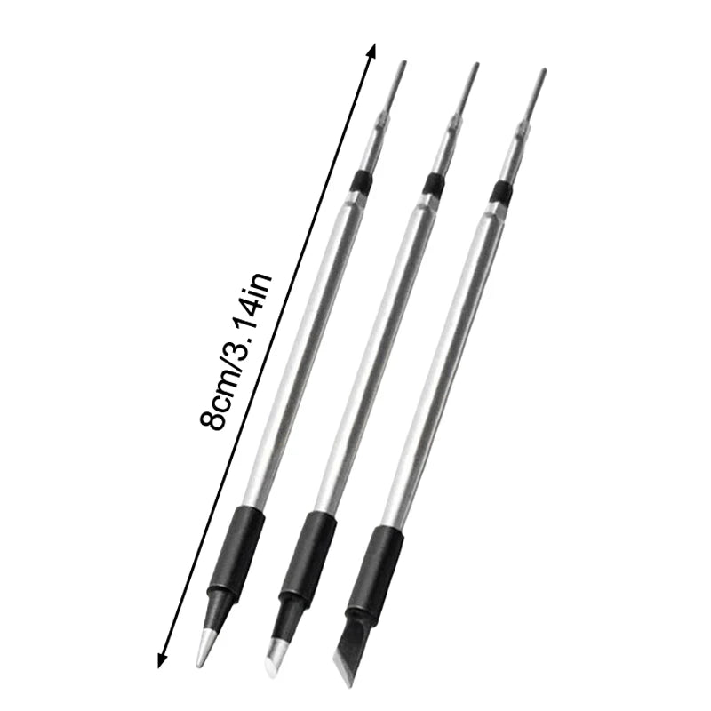 3PCS USB Soldering Iron Tips - 5V Battery Soldering Rework Replacement Accessories
