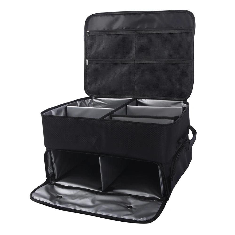 Golf Trunk Organizer – Waterproof Car Bag with Large Storage Box for Shoes, Balls, Tees, Clothes, Gloves & Accessories