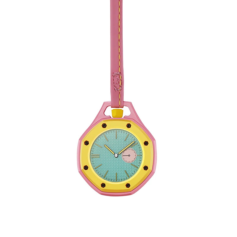 Multicolor Silicone Pocket Watch – Portable Fashion Student Watch with Sling, Trendy Everyday Accessory and Gift