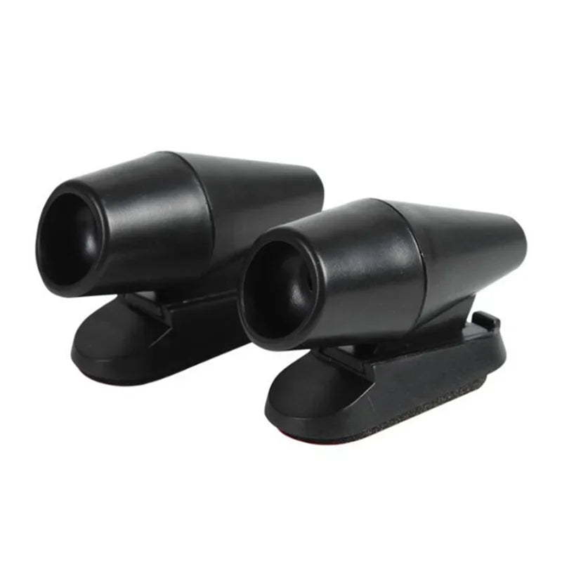 Ultrasonic Animal Repeller Whistle – Wind-Activated Car & Motorcycle Deer Warning, Black Safety Whistle
