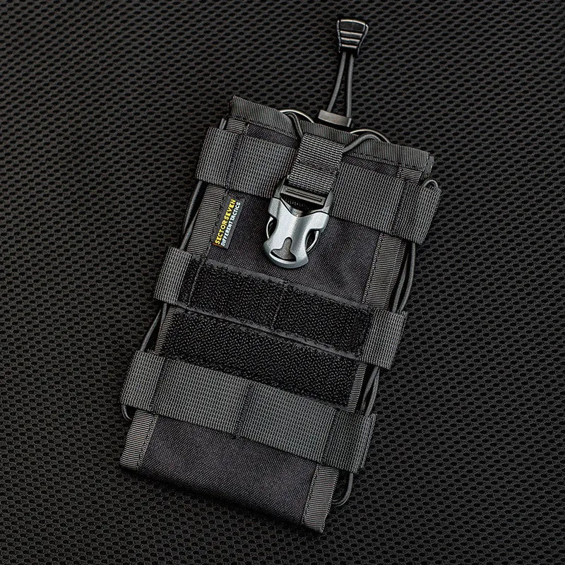 Outdoor Techwear Tactical Waist Bag - Multifunctional Quick-Release Pouch for Phone, Water Bottle & Intercom Gear