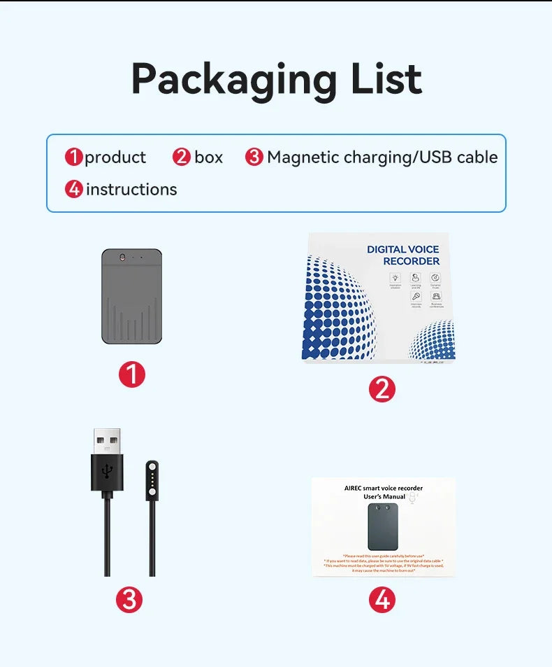 8-128GB AI ChatGPT-4 Voice Recorder β Intelligent Audio Recording, Call Transcription & Voice-to-Text Device
