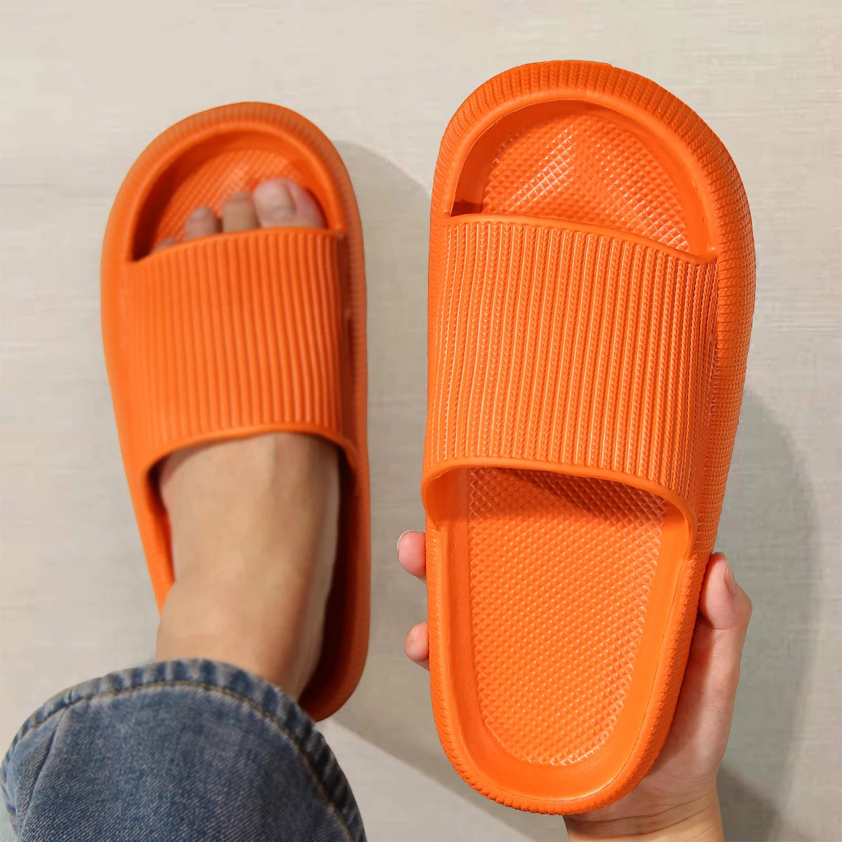 Men’s Soft-Soled Non-Slip Slippers – Summer Home EVA Comfort Slippers