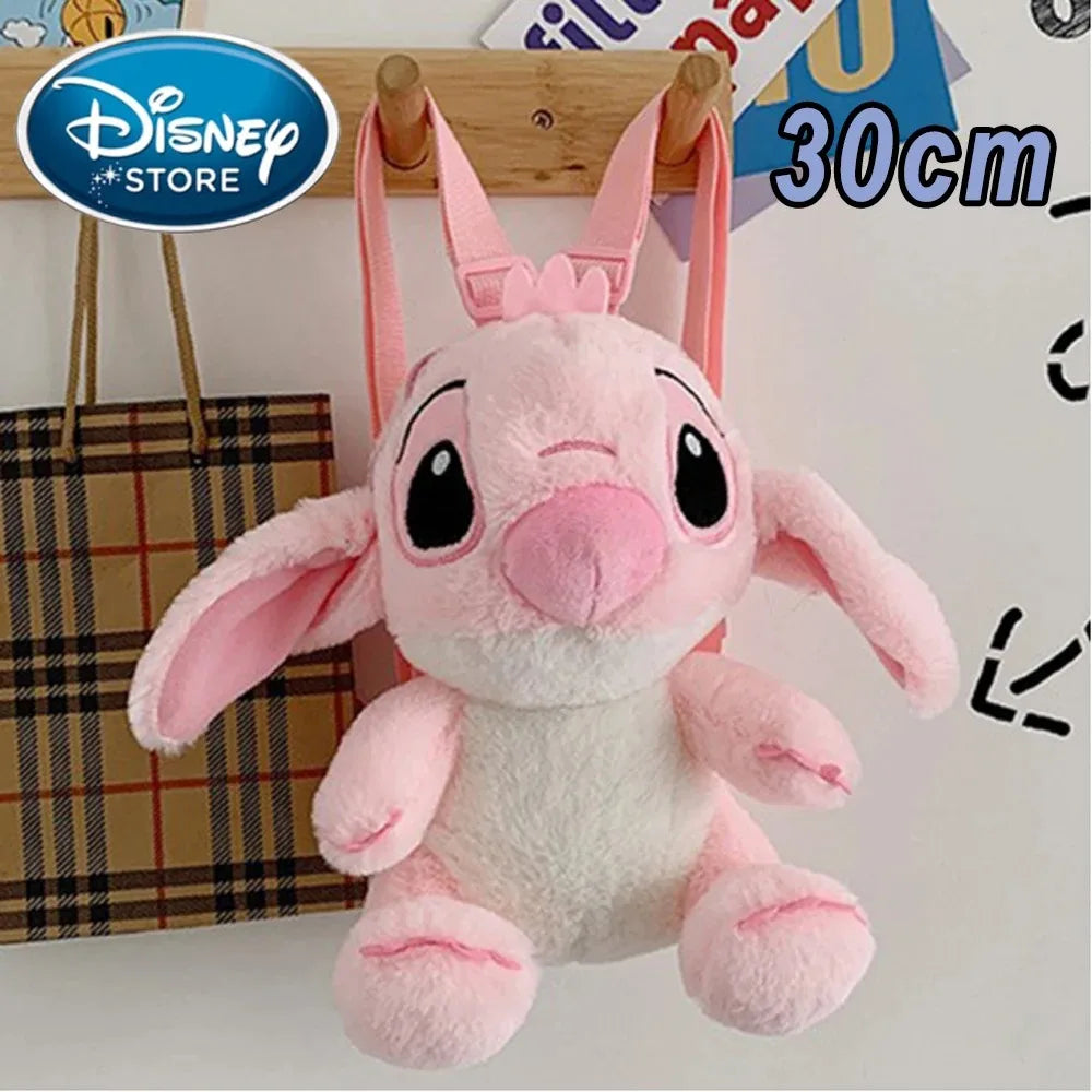 Disney Stitch Plush Backpack – Large-Capacity Cartoon School Bag for Kids & Kindergarten Gift