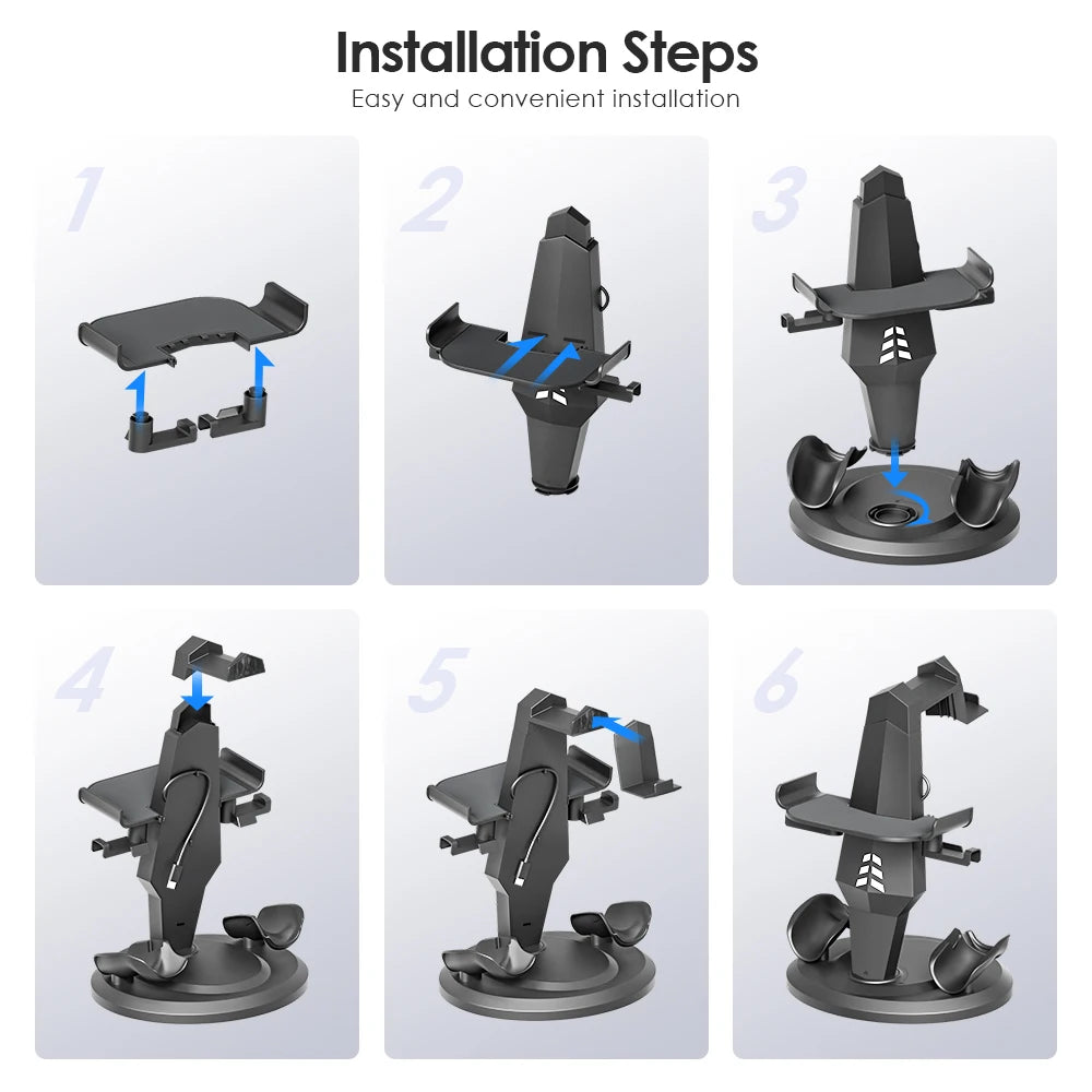 Charging Dock for Meta Oculus Quest 3 – Vertical Stand, Controller Holder & VR Headset Display Base for Quest 2