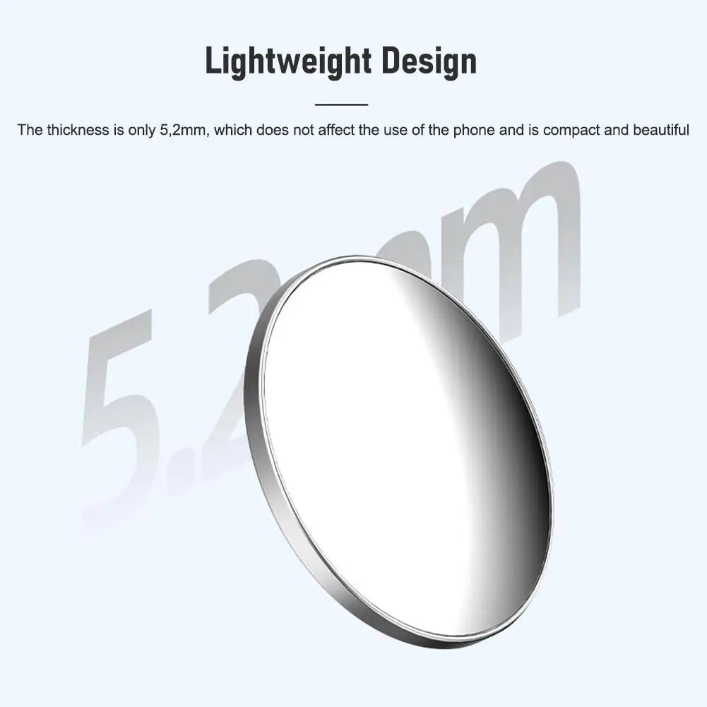 Compact Adhesive Mirror: Smartphone Selfie Vlog Mirror - High Definition Reflective Selfie Phone Accessory for iPhone Photo & Video