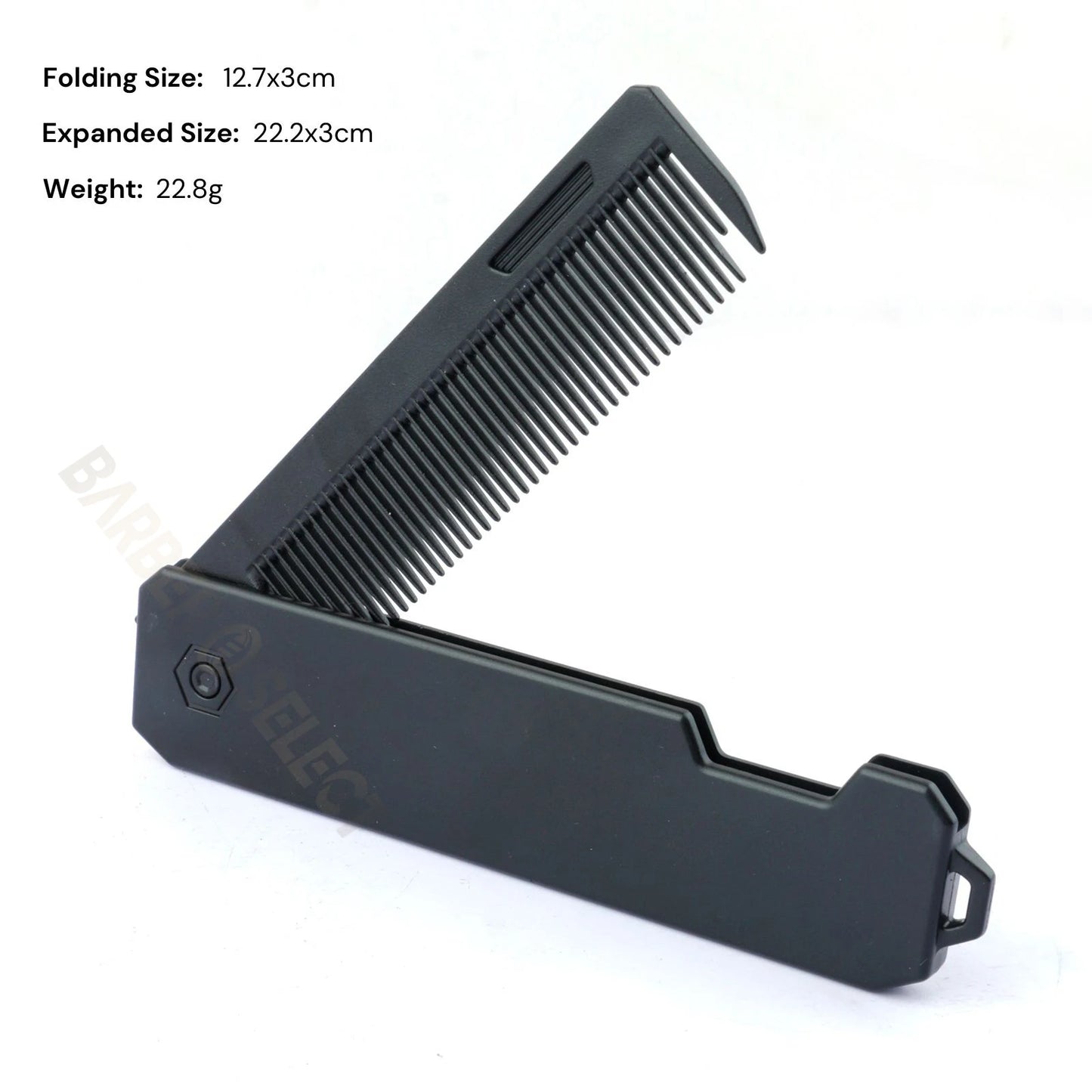 Newest 1/2/3-in-1 Portable Folding Comb – Wide Tooth Barber Clipper, Mini Beard & Hair Combing Styling Tool
