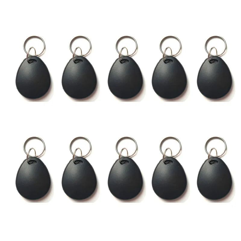 5/10PCS Black RFID ID 125KHz EM4305 T5577 Waterproof Blank Key Ring Tags β Writable Rewritable Keyfob Cards