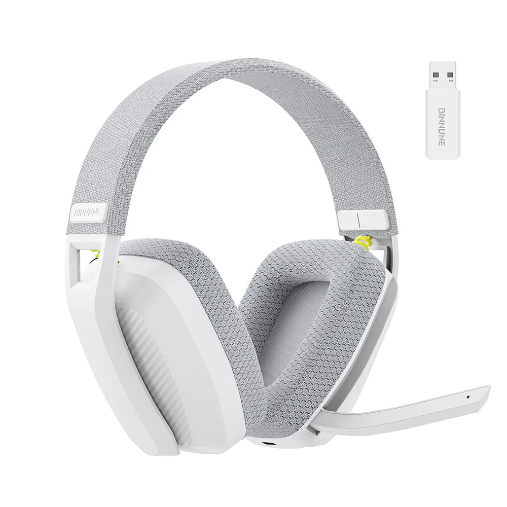 BINNUNE BW06 2.4GHz Wireless Gaming Headset — Bluetooth Headphone with Mic for PS5, PS4, PC, Mac, Playstation