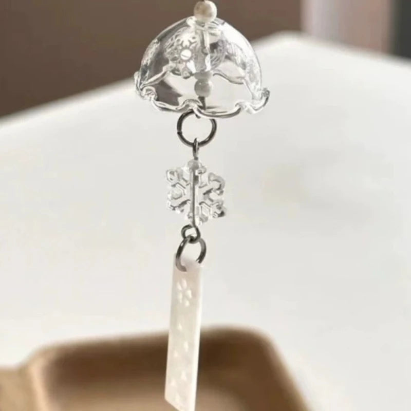 Elegant Pearl Wind Chime Keychain - DIY Phone Charm Chain Pendant Bag Accessory Gift for Women