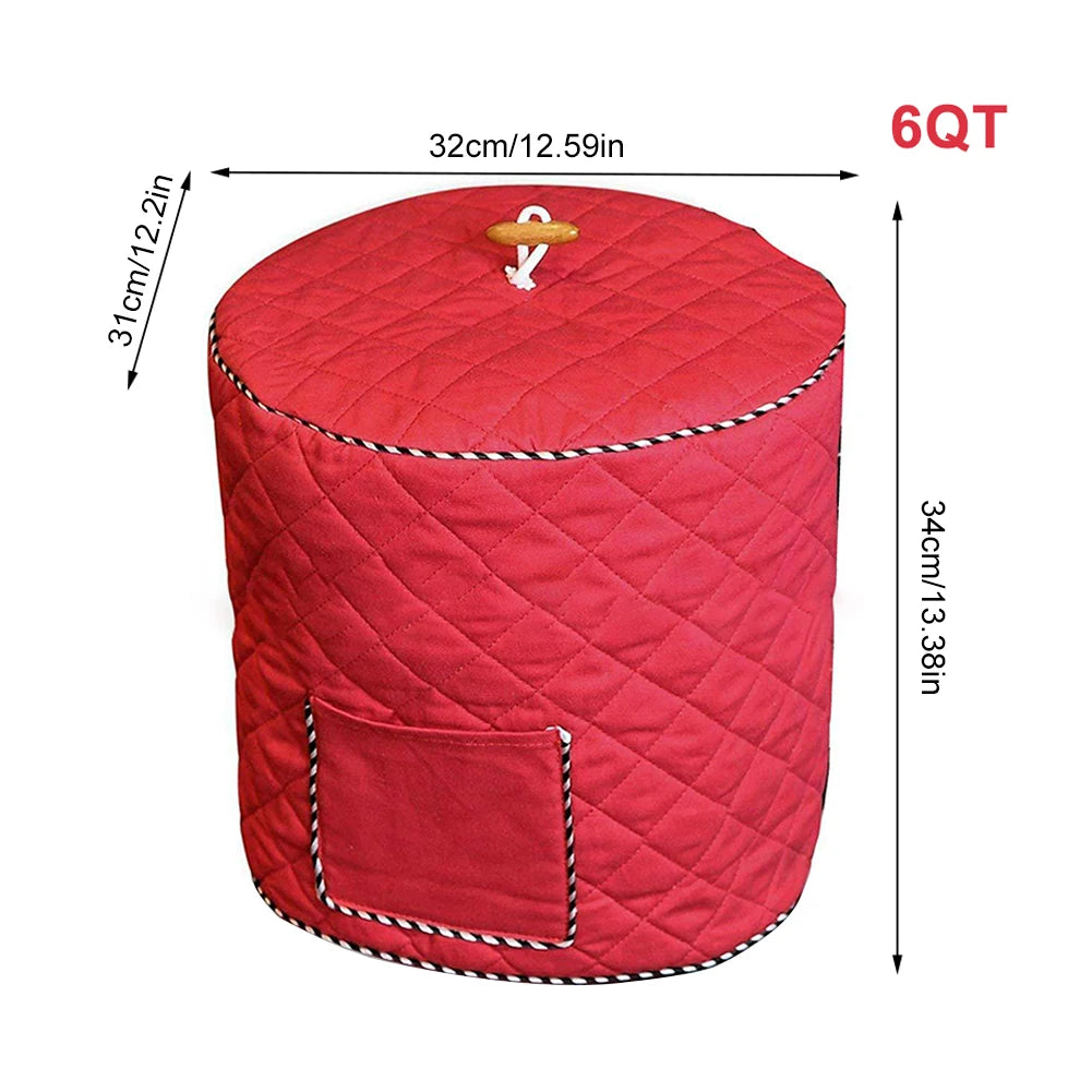 Pressure Cooker Cover 8QD - Decorative Anti-Static Dust Cover with Lining for Home Use
