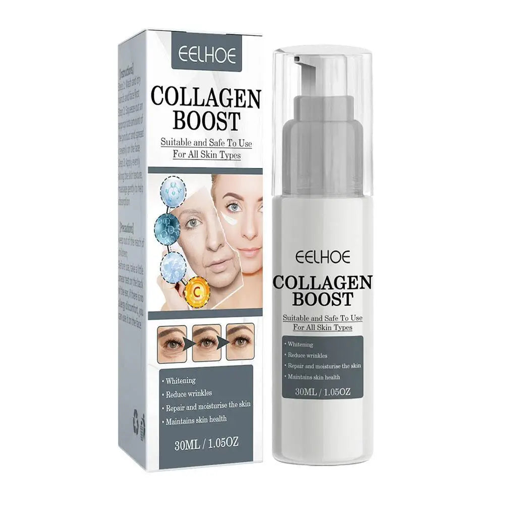 1-2pcs Collagen Boost Firming Face Essence Cream 30ml — Fade Fine Lines, Brighten & Lighten Skin, Moisturizing Serum for Women