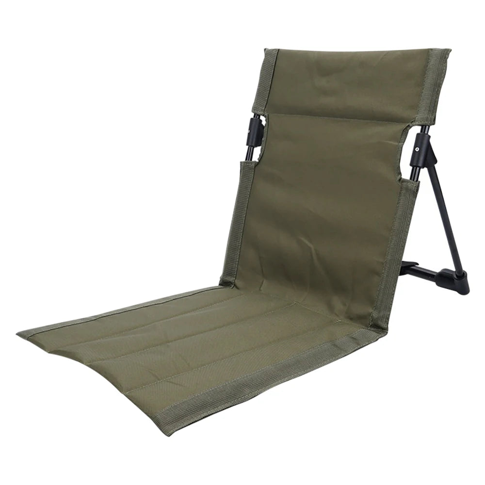Foldable Outdoor Camping Chair β Portable Garden & Beach Lazy Chair with Backrest Cushion for Picnic, Travel & Relaxation