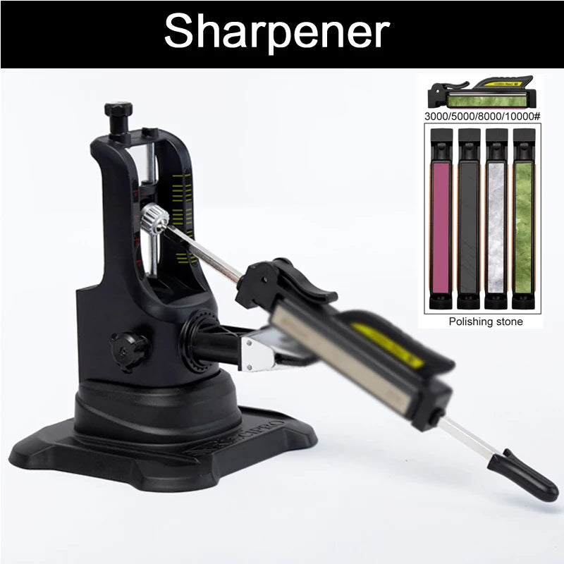 4-Grit Knife Sharpening Stone Set - 180β10000 Grit Whetstone & Diamond Polishing Stones
